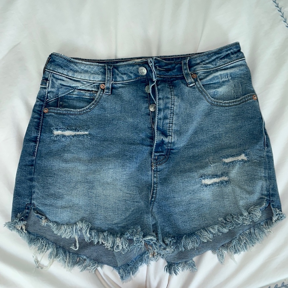 Free people jean shorts